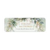 Gelbgrüne Blattgold ovaler Rahmen (Vorne)