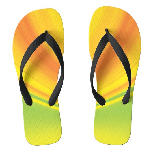 Gelbgrüne Farbe mit Hintergrund Badesandalen (Fußbett)