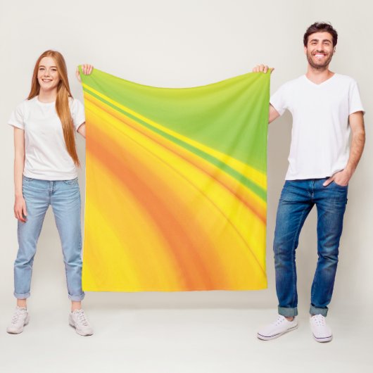 Gelbgrüne Farbe mit Hintergrund Fleecedecke (Beispiel)