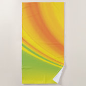 Gelbgrüne Farbe mit Hintergrund Strandtuch (Vorderseite)