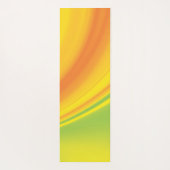 Gelbgrüne Farbe mit Hintergrund Yogamatte (Rückseite)
