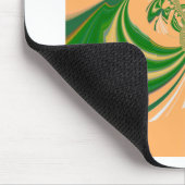 Gelbgrüne Gestaltung. Mousepad (Ecke)