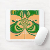 Gelbgrüne Gestaltung. Mousepad (Mit Mouse)