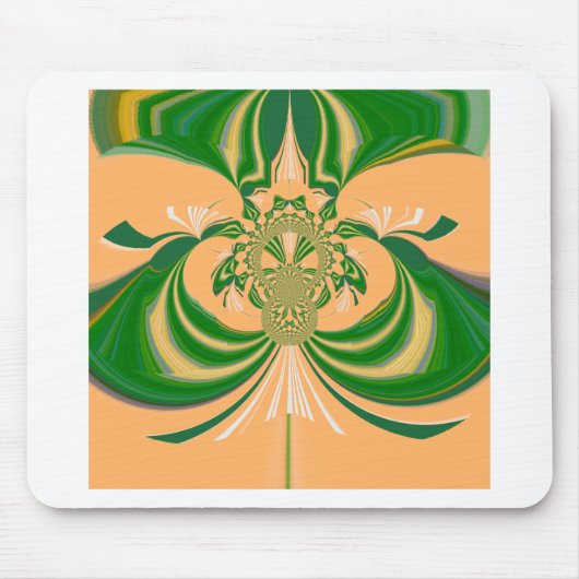 Gelbgrüne Gestaltung. Mousepad (Vorne)