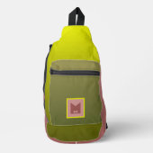 Gelbgrüne Karosserietasche - Wanderung Crossbody Bag (Vorderseite)