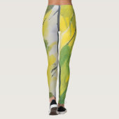 Gelbgrüne Leggings (Rückseite)