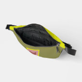 Gelbgrüne Monogramm-Anfangsspange Bauchtasche (Offen)