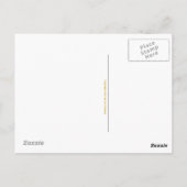 Gelbgrüne Postkarte (Rückseite)