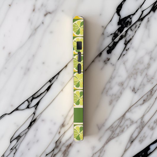 Gelbgrüne Zitrone Limoner Monogramm-Name Case-Mate iPhone Hülle