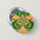 Gelbgrünes Design. Button (Vorne & Hinten)