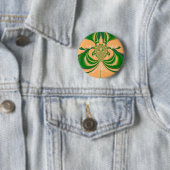 Gelbgrünes Design. Button (Beispiel)