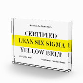 Gelbgürtel-Acryl Fotoblock (Rechts)