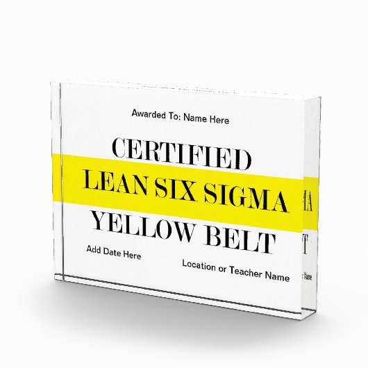 Gelbgürtel-Acryl Fotoblock (Rechts)