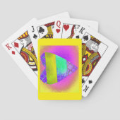 Gelbherz Psychodelisch Spielkarten (Rückseite)