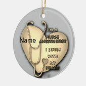 Gelbherzkrankheit Anästhesist Keramik Ornament (Links)