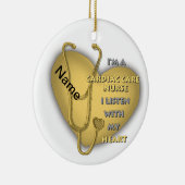 Gelbherzpflegerin Keramik Ornament (Rechts)