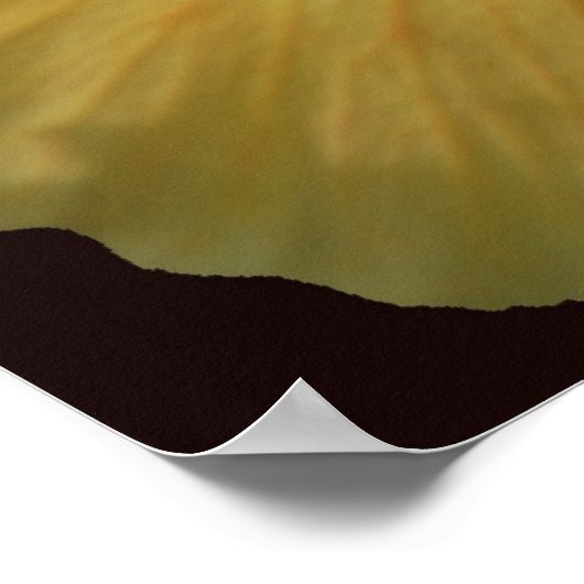 GelbHibiscus114 Poster (Ecke)