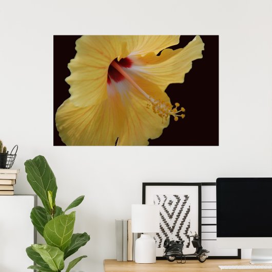 GelbHibiscus114 Poster (Heimbüro)