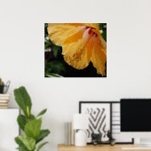 GelbHibiscus70 Poster (Heimbüro)