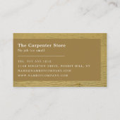 Gelbholz, Tischlerei, Tischler Visitenkarte (Rückseite)