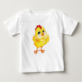 Gelbhühner niedlicher Cartoon Baby T-shirt