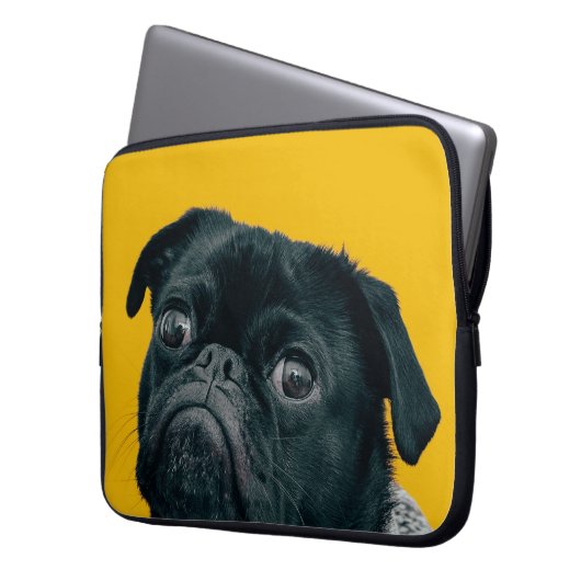 Gelbhund Laptopschutzhülle (Vorderseite Links)