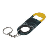Gelbhund Mini Flaschenöffner (Vorderseite Schrägansicht)