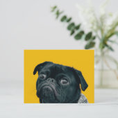 Gelbhund Postkarte (Stehend Vorderseite)