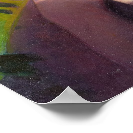 Gelbhut-Button Poster (Ecke)