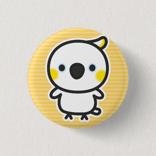 Gelbkakadu Button (Vorderseite)
