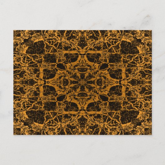 Gelbkaleidoskopmuster Postkarte (Vorderseite)