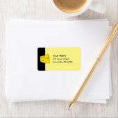 Gelbkäse Adressaufkleber (Insitu)