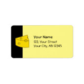 Gelbkäse Adressaufkleber (Vorne)