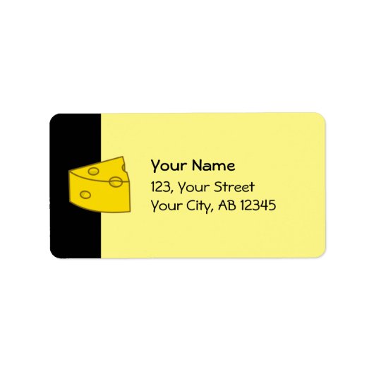 Gelbkäse Adressaufkleber (Vorne)