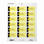 Gelbkäse Adressaufkleber (Vorne)