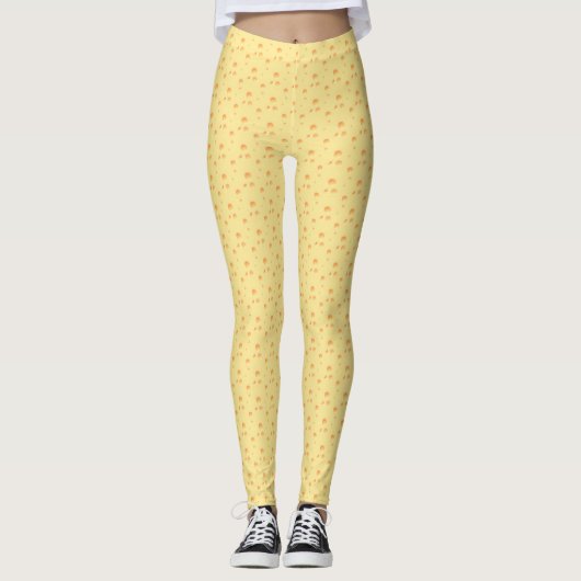 Gelbkäse Look Leggings (Vorderseite)