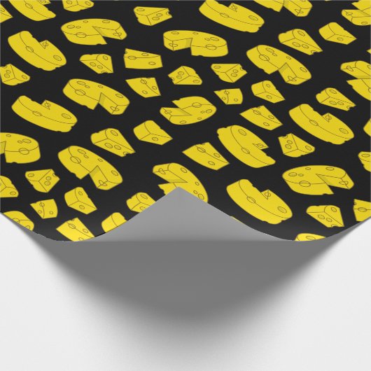 Gelbkäse-Muster Geschenkpapier (Ecke)