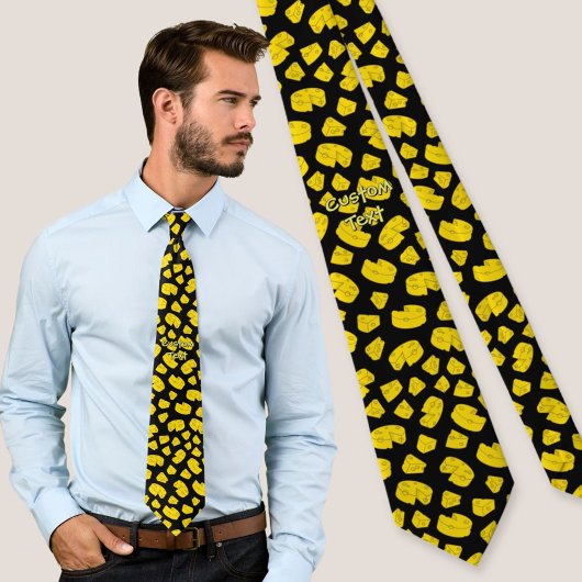 Gelbkäse-Muster Krawatte