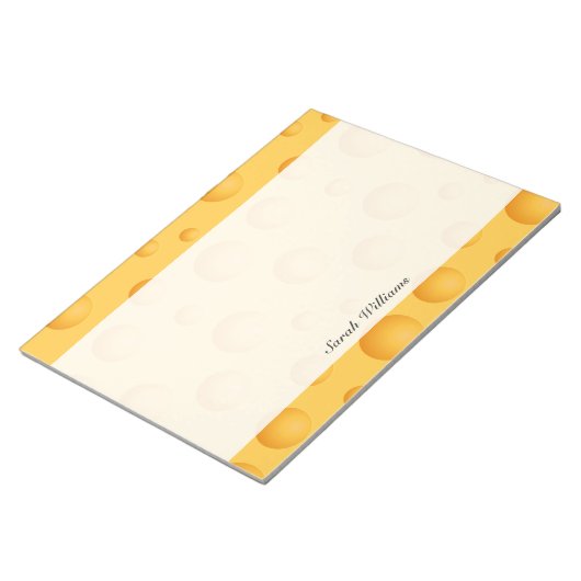 Gelbkäse-Muster Notizblock (angewinkelt)