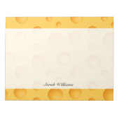 Gelbkäse-Muster Notizblock (Vorderseite)