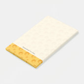 Gelbkäse-Muster Post-it Klebezettel (angewinkelt)