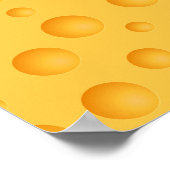 Gelbkäse-Muster Poster (Ecke)