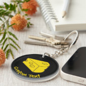 Gelbkäse-Schlüsselanhänger Schlüsselanhänger (Vorderseite rechts)