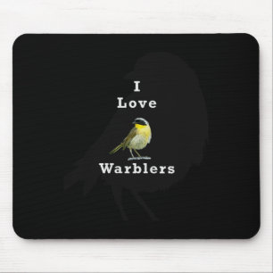 Gelbkehl-Waldsänger ”i Love Warblers” Prem Mousepad