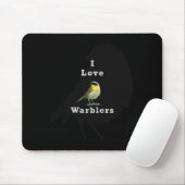 Gelbkehl-Waldsänger ”Ich liebe Waldsänger” Prem Mousepad (Mit Mouse)