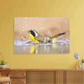Gelbkehle Leinwanddruck (Insitu (Wohnzimmer))