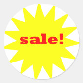 Gelbkleber Runder Aufkleber (Vorderseite)