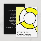 Gelbklee Einladung (Vorne/Hinten)