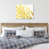 Gelbkoralle Leinwanddruck (Insitu (Schlafzimmer))