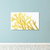 Gelbkoralle Leinwanddruck (Insitu (Holzboden))
